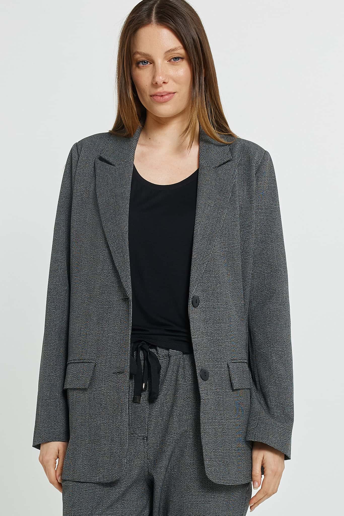 Kenzie Blazer - Grey Check - Image 2