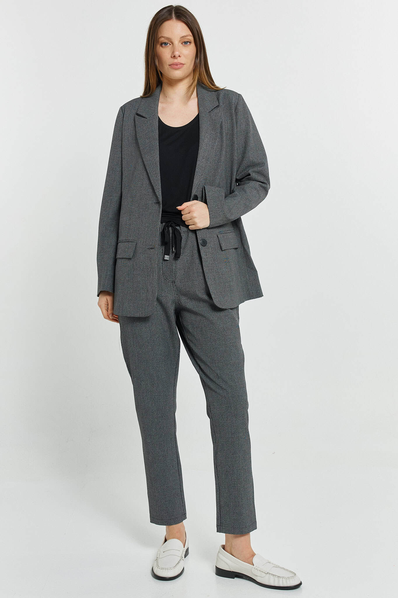 Kenzie Blazer - Grey Check - Image 1