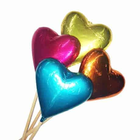 Chocolate Heart on Stick - Image 1