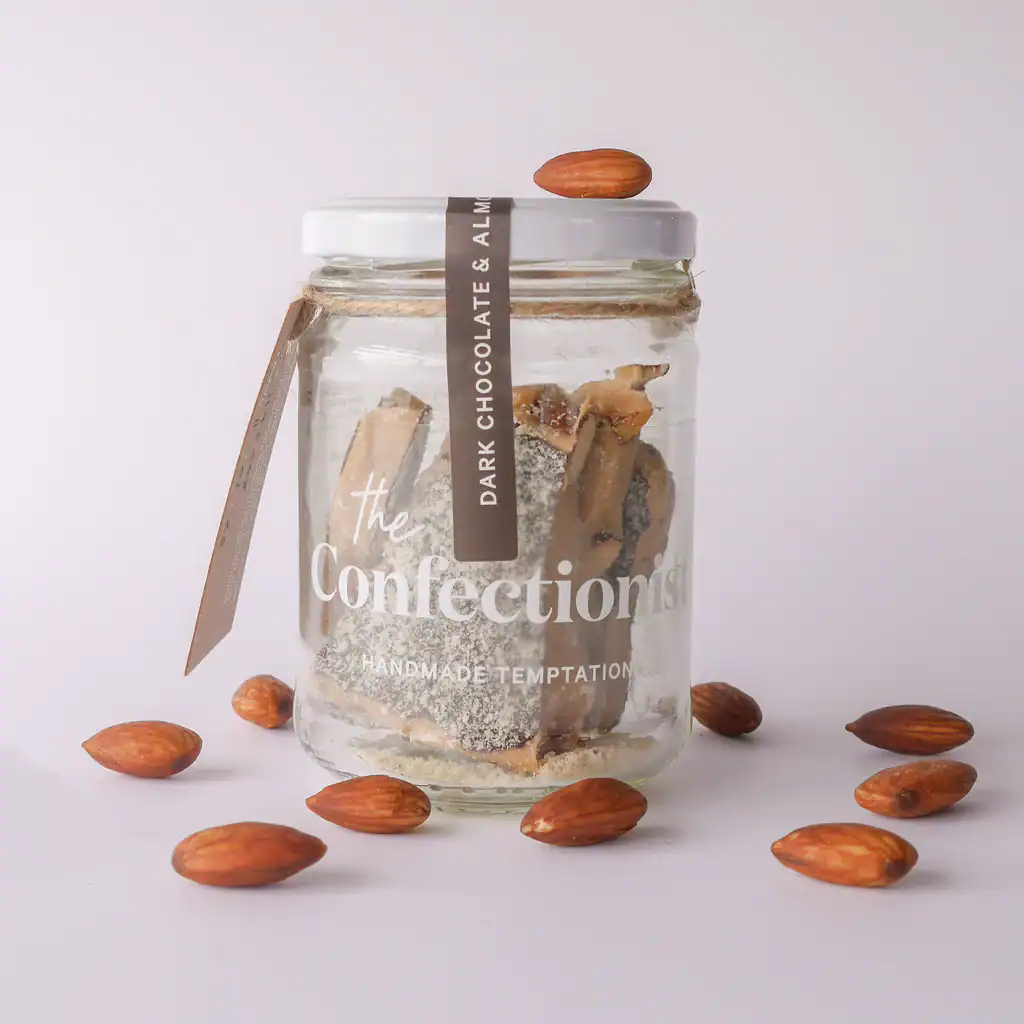 Dark Chocolate & Almond Toffee | 85g Jar - Image 3