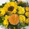 Vintage Flower Box Yellow Bouquet