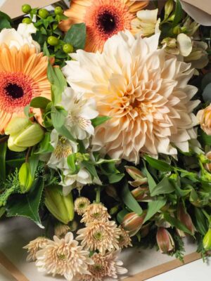 expressions-cambridge-hamilton-florist-long-stem-bouquet-local-apricot-orange-flower