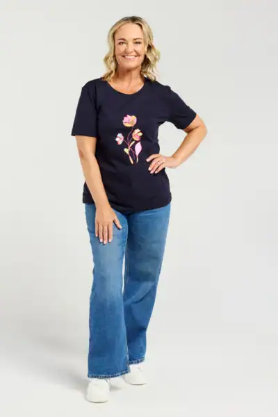 Lara T-Shirt - Blue - Image 1