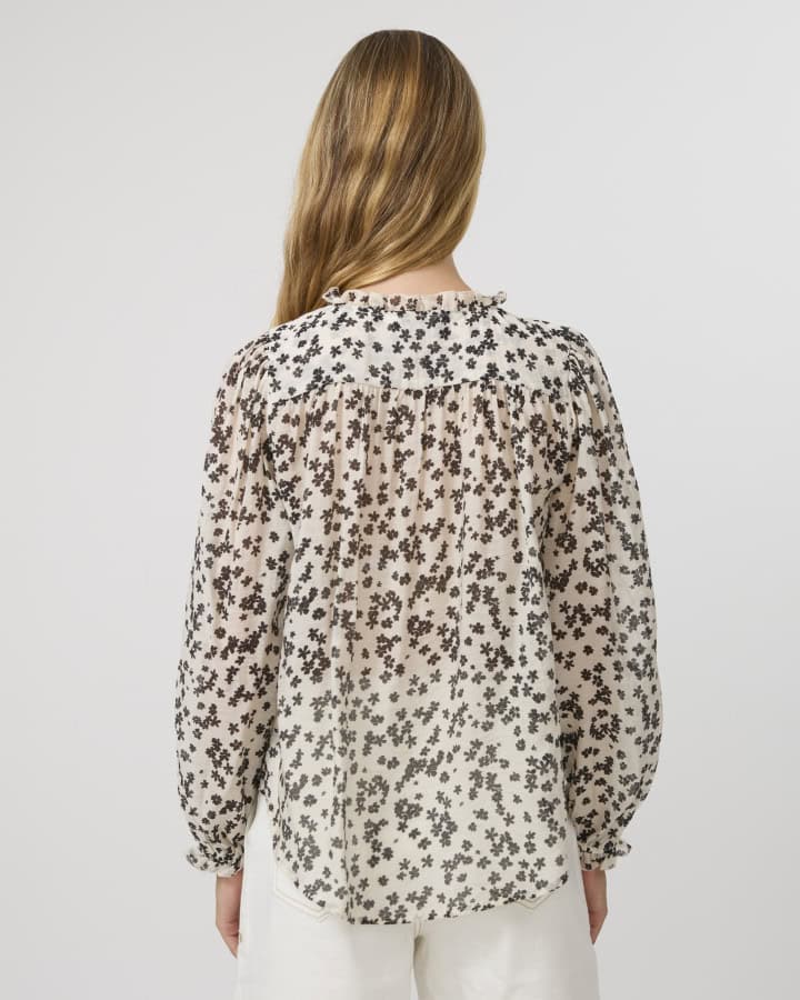 Dixie Blouse - Black Floral - Image 3