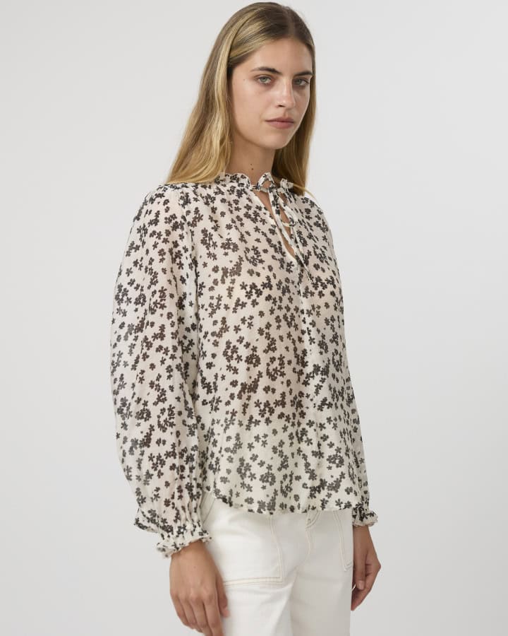 Dixie Blouse - Black Floral - Image 2
