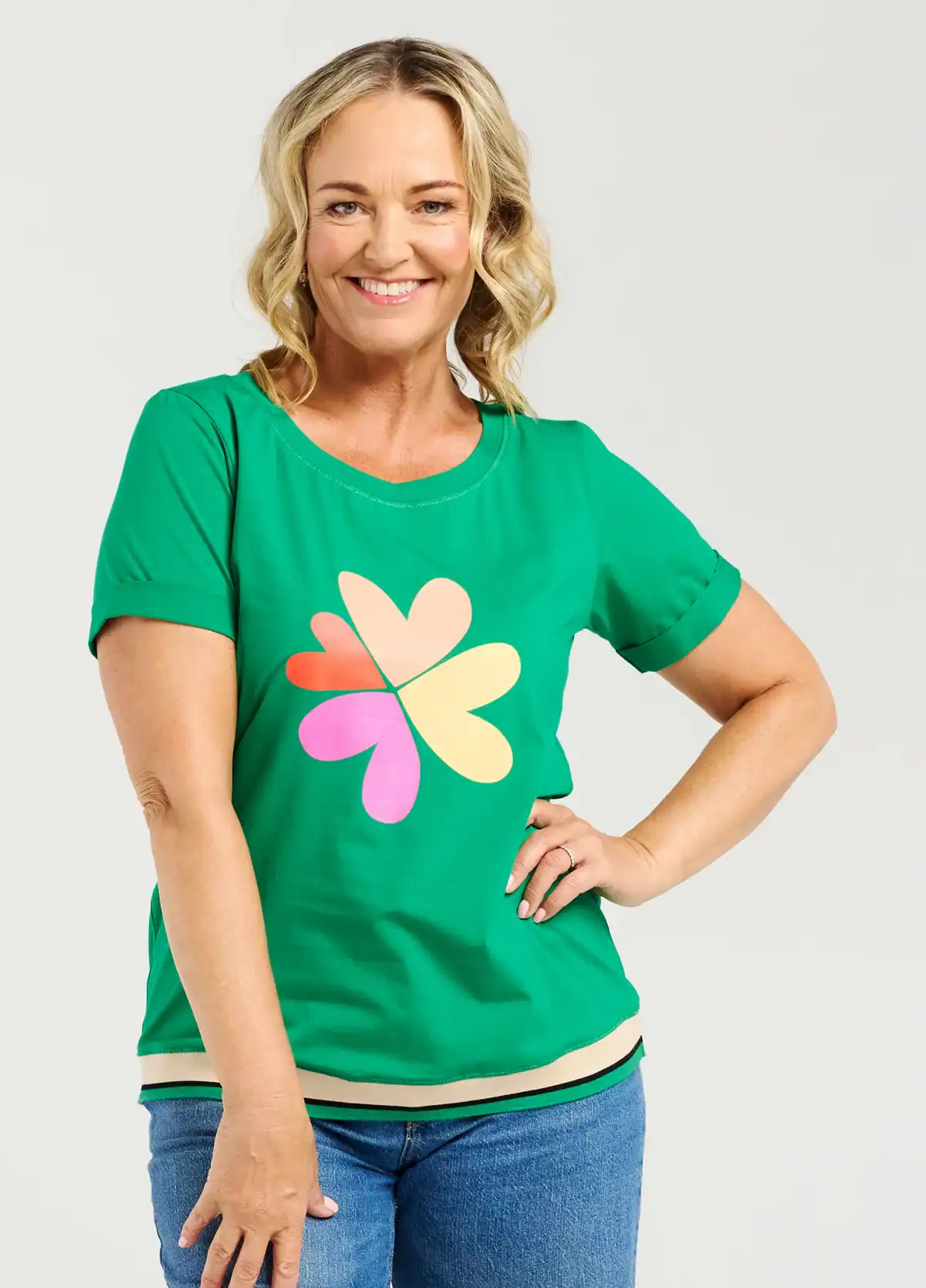 Mia T-Shirt - Green - Image 1