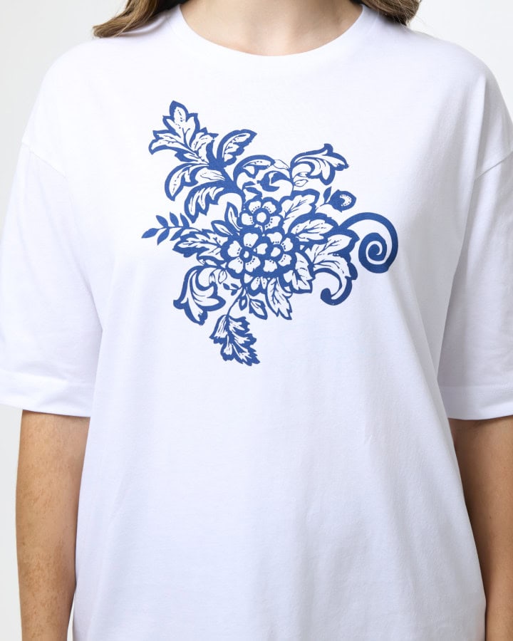 Porter Tee Stripe - Hibiscus Bloom - Image 2