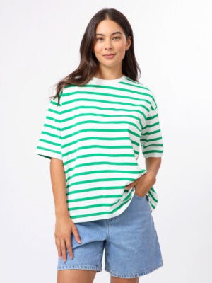 Porter Tee Stripe - Emerald