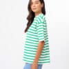 Porter Tee Stripe - Emerald - Thumbnail Image 2