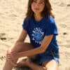 Soho Cuff Tee Crew Ink - Hibiscus Rotation - Thumbnail Image 2