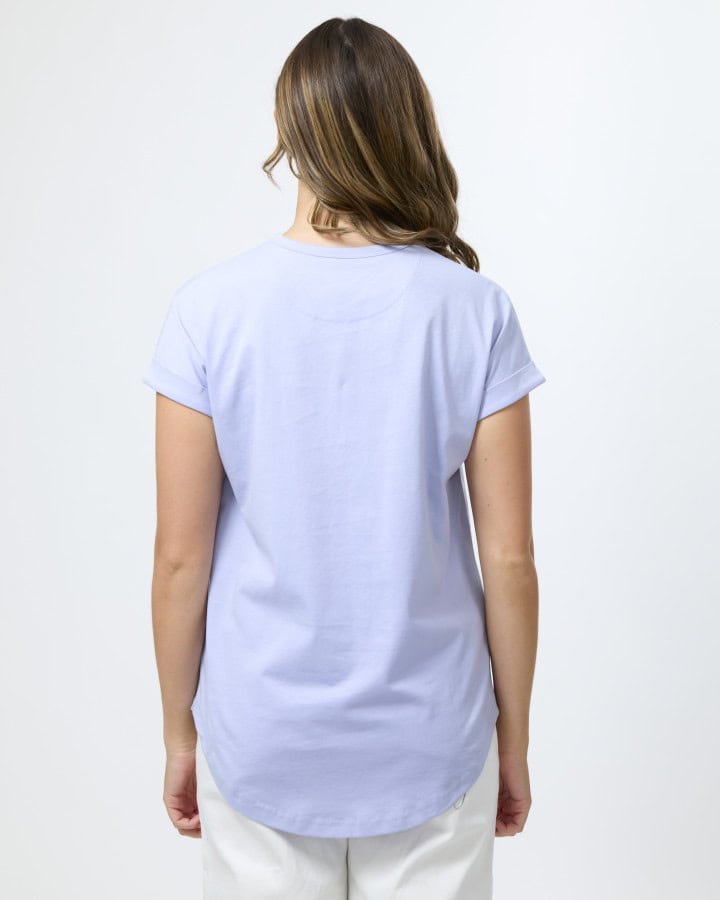 Soho Cuff Tee Lavender Ice Small Rotation - Image 3