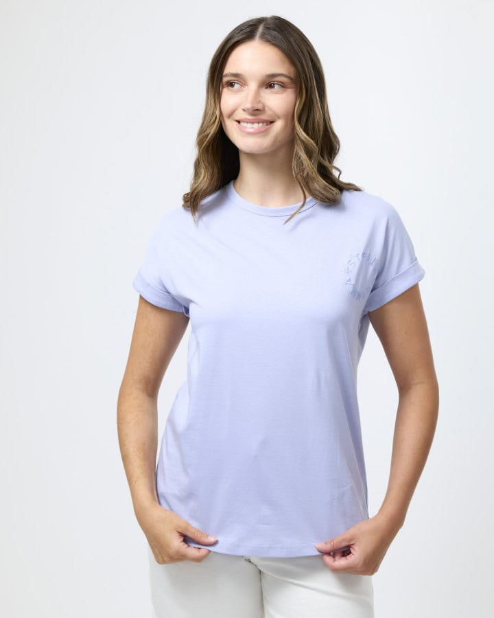 Soho Cuff Tee Lavender Ice Small Rotation - Image 1