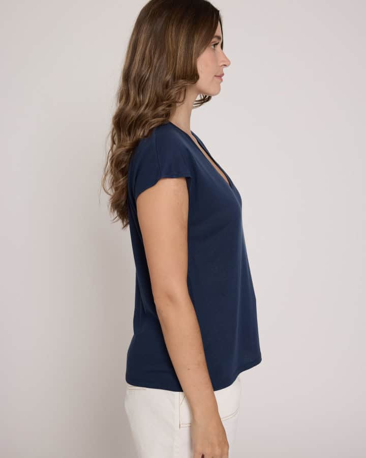 Victor T-Shirt - Navy - Image 2