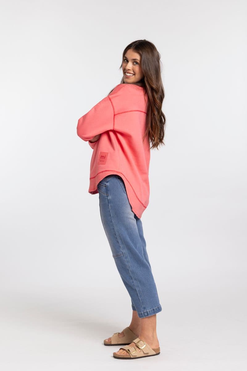 Ena sweat - Raspberry pink - Image 4