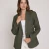 Aria Blazer - Khaki - Thumbnail Image 2