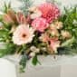Flower box with pink flowers from Expressions florist Cambridge